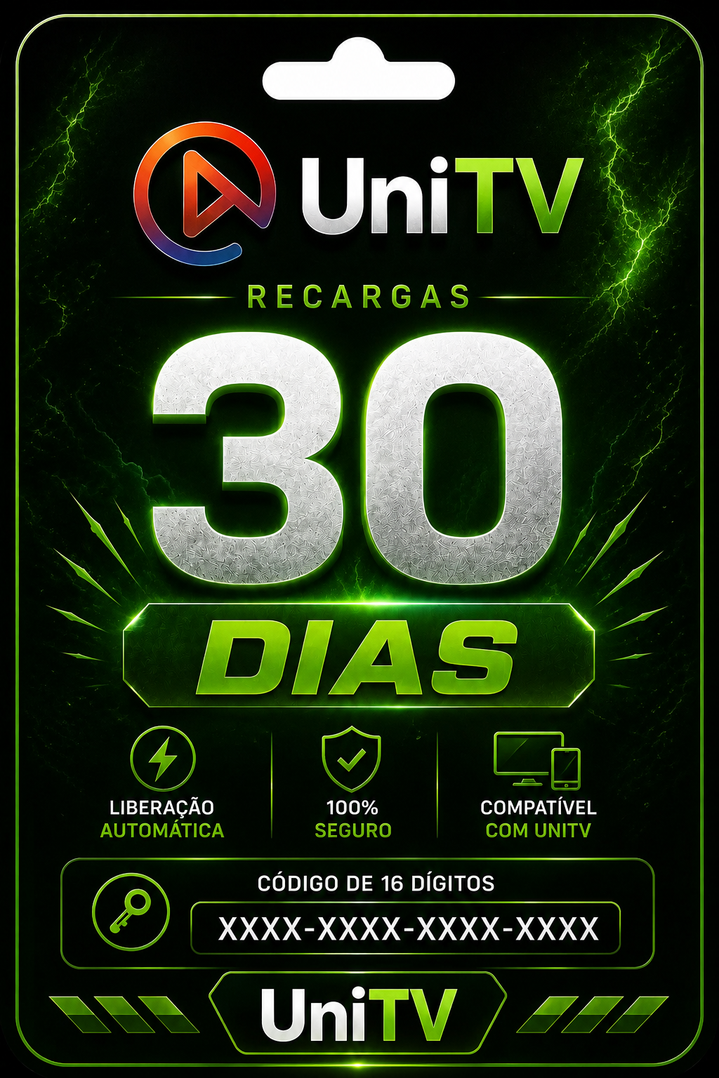Recarga Unitv Mensal